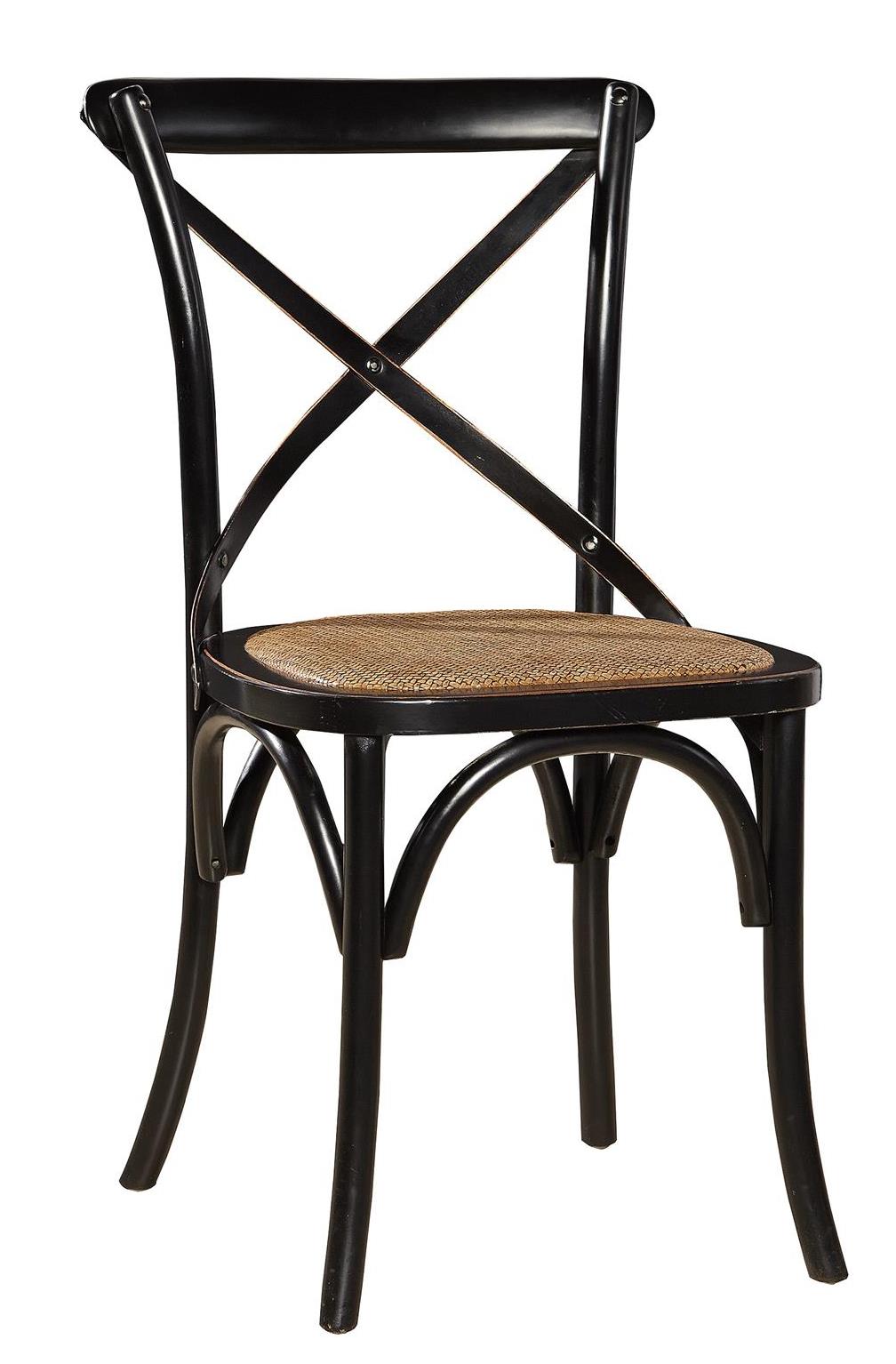 Cross back black deals dining chairs